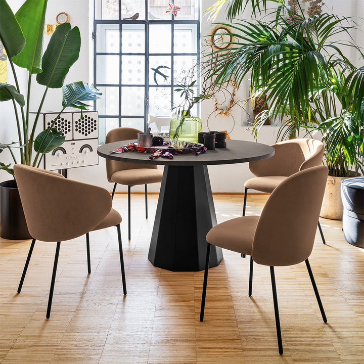 Tuka Dining Chair by Connubia in a styled interior