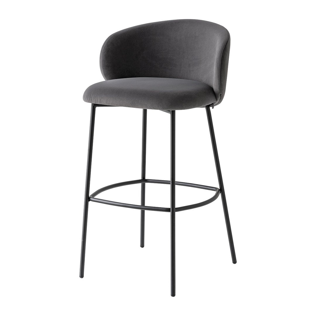 Tuka Metal Bar Stool by Connubia, white background
