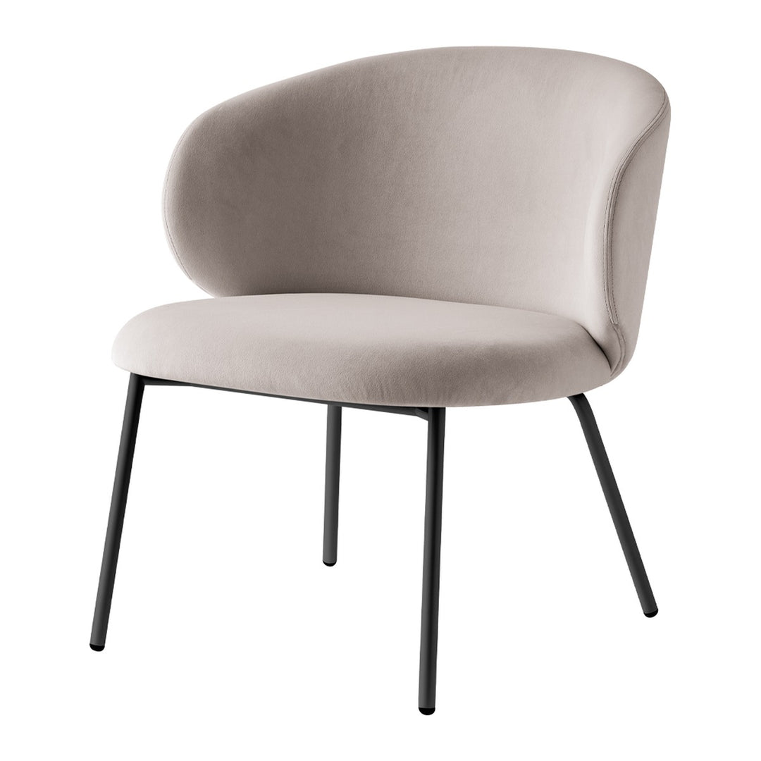 Tuka Metal Lounge Chair by Connubia finish option, white background