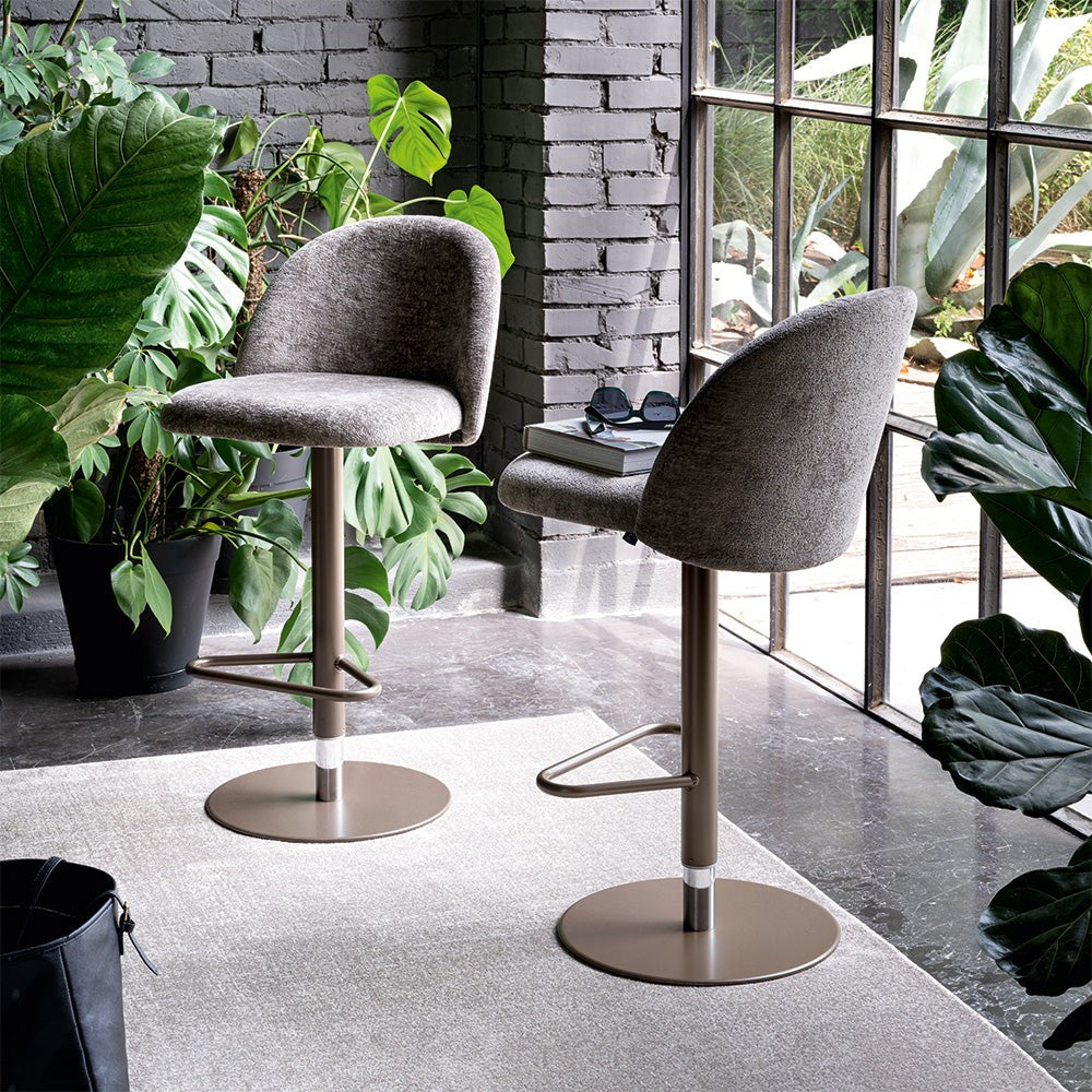 Tuka Mid Adjustable Stool by Connubia in a styled interior