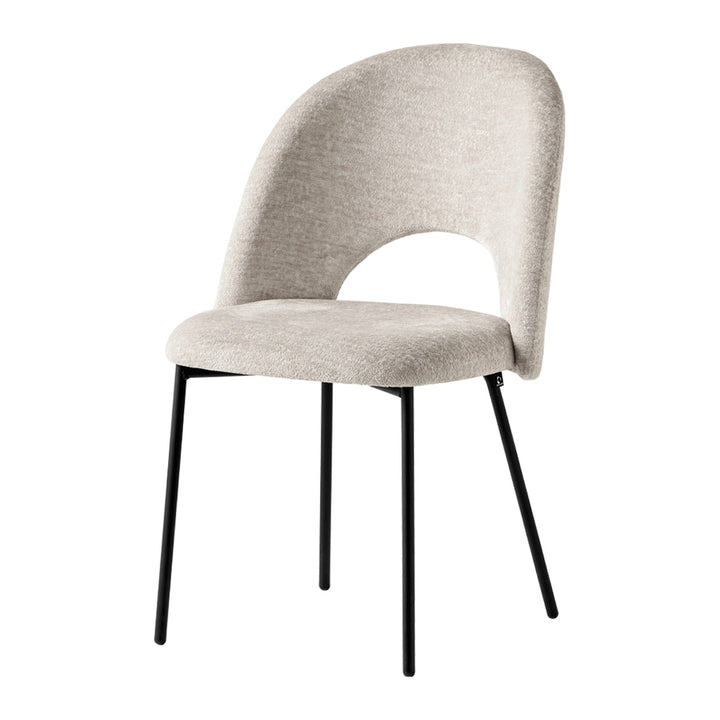 Tuka Mid Hole Dining Chair by Connubia, white background