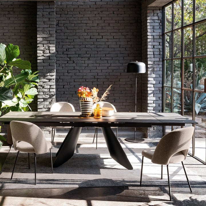 Tuka Mid Hole Dining Chair by Connubia in a styled interior