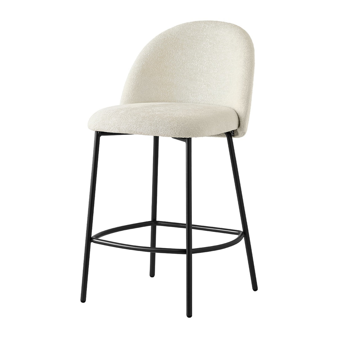 Tuka Mid Metal Counter Stool by Connubia, white background