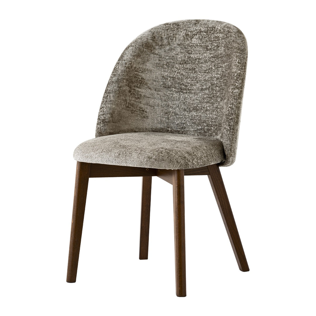 Tuka Mid Wood Dining Chair by Connubia, white background