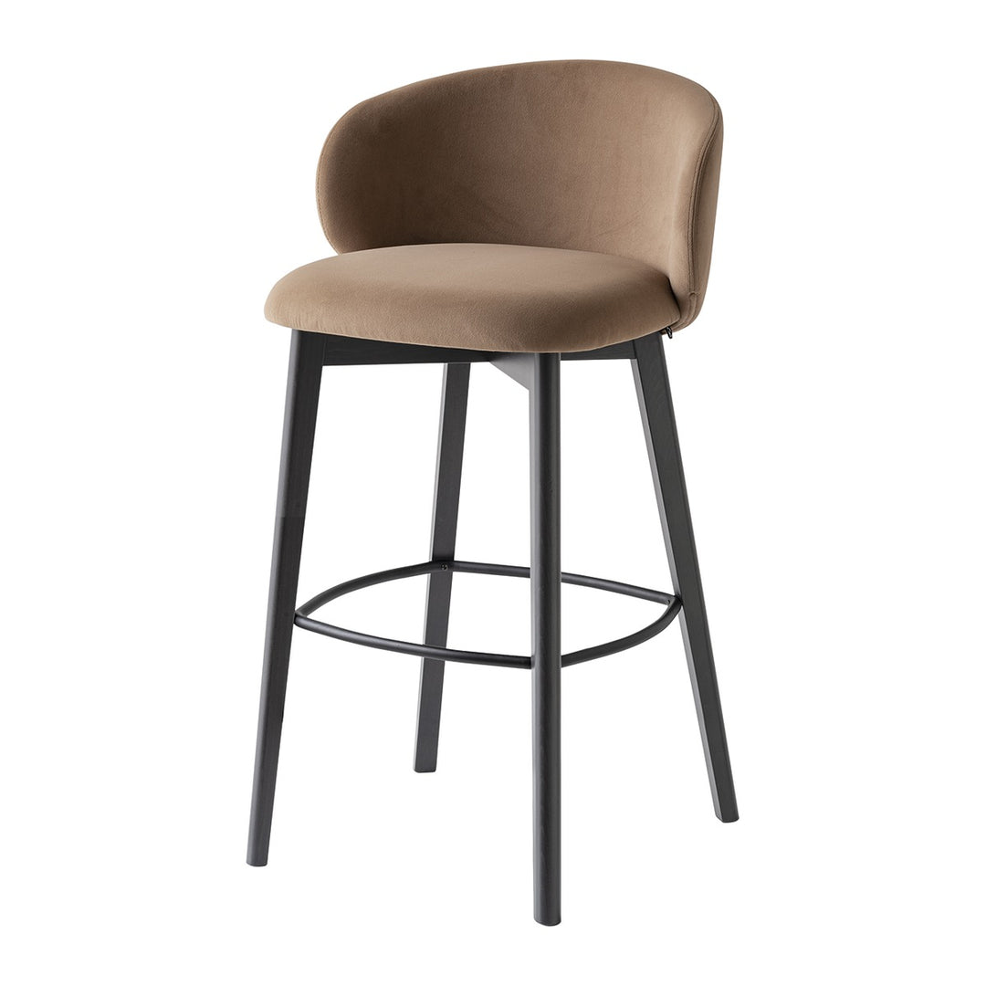 Tuka Wood Bar Stool by Connubia, white background