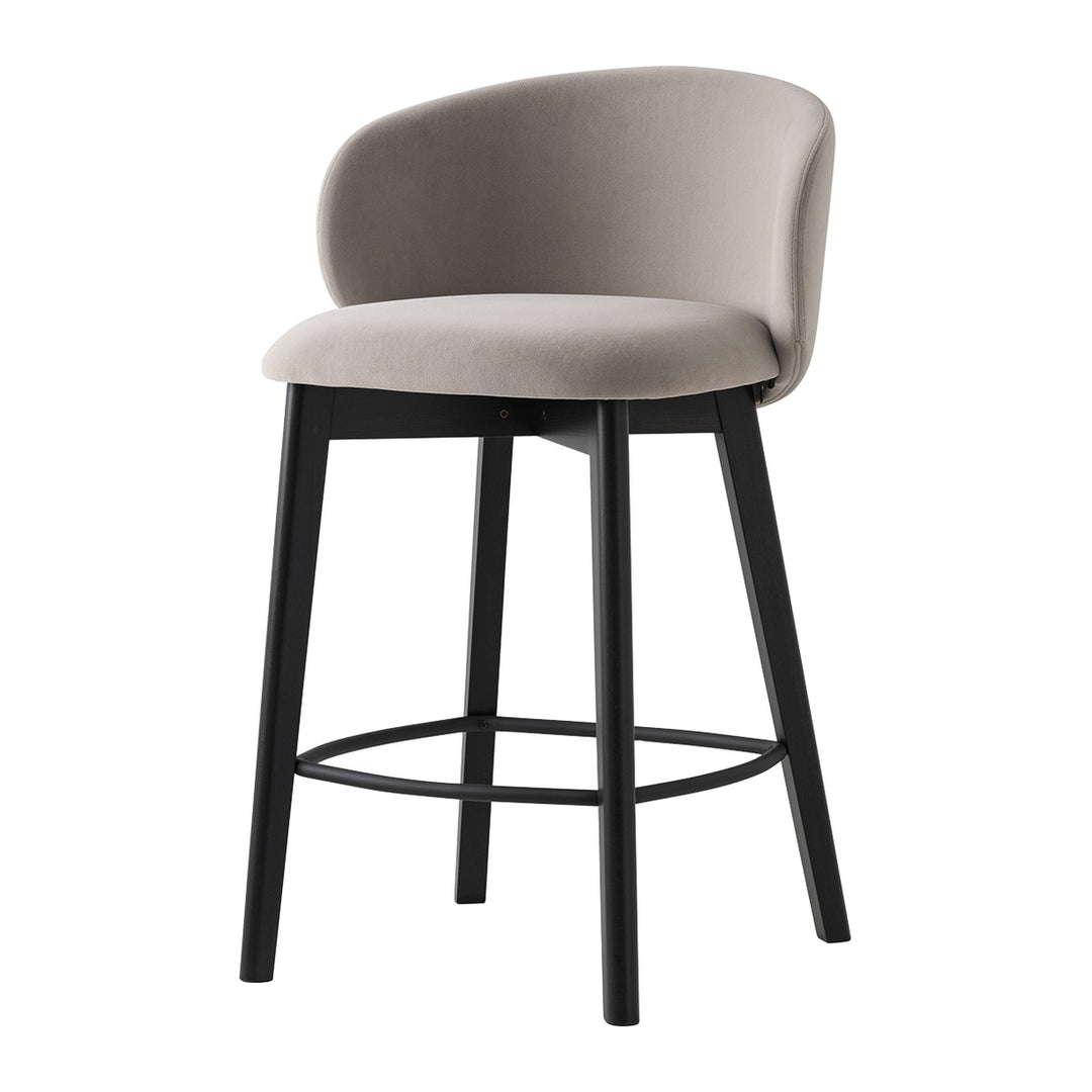 Tuka Wood Counter Stool by Connubia, white background