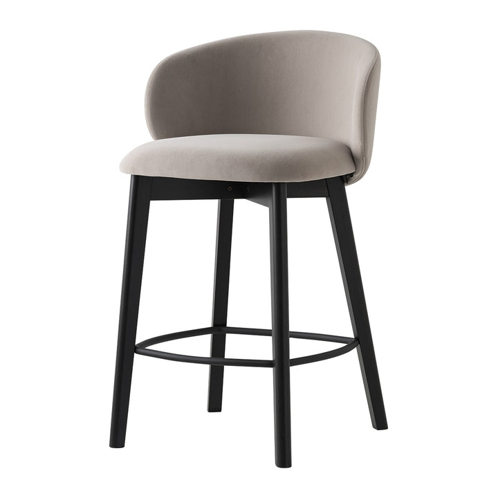Tuka Wood Counter Stool by Connubia, white background
