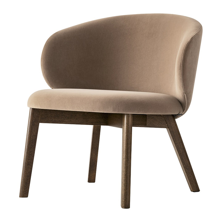 Tuka Wood Lounge Chair by Connubia, white background