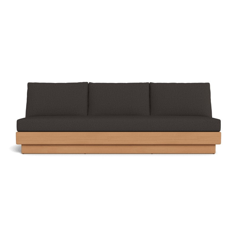 Tulum 3 Seat Armless Sofa by Harbour in Teak Natural