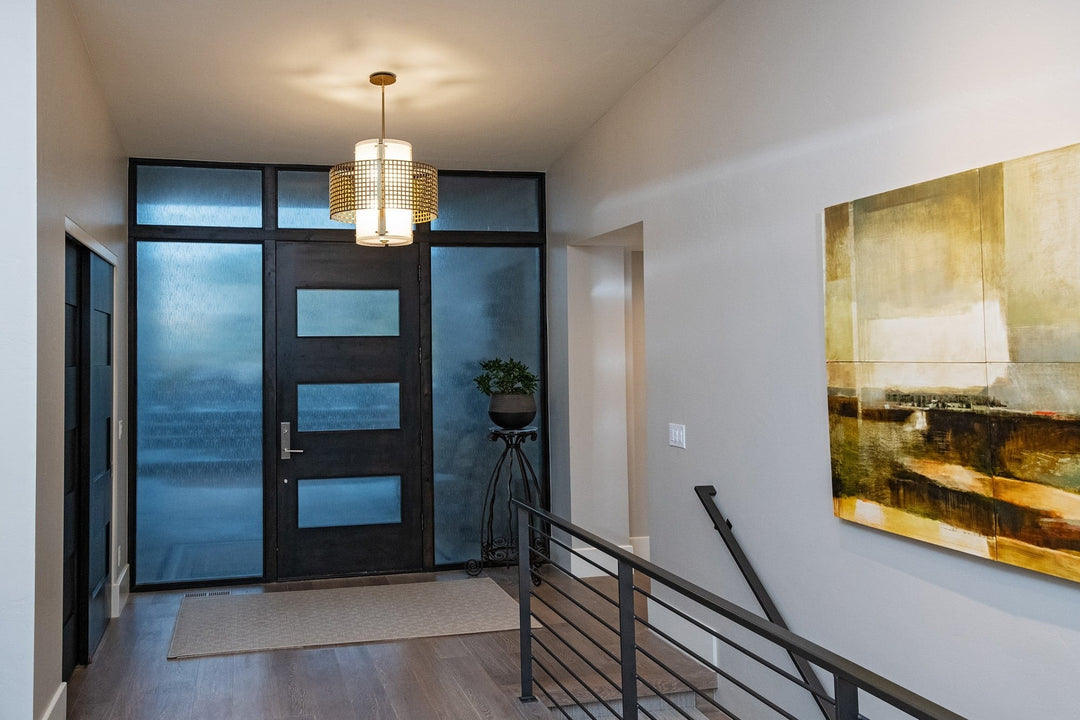 Tweed Double Drum Chandelier by Hammerton Studio in a styled interior
