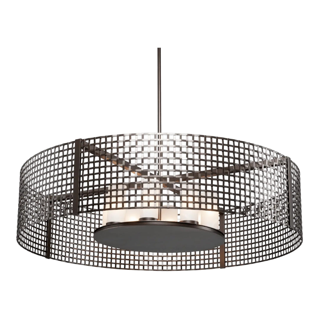 Tweed Drum Chandelier by Hammerton Studio – Large LED in Matte Black