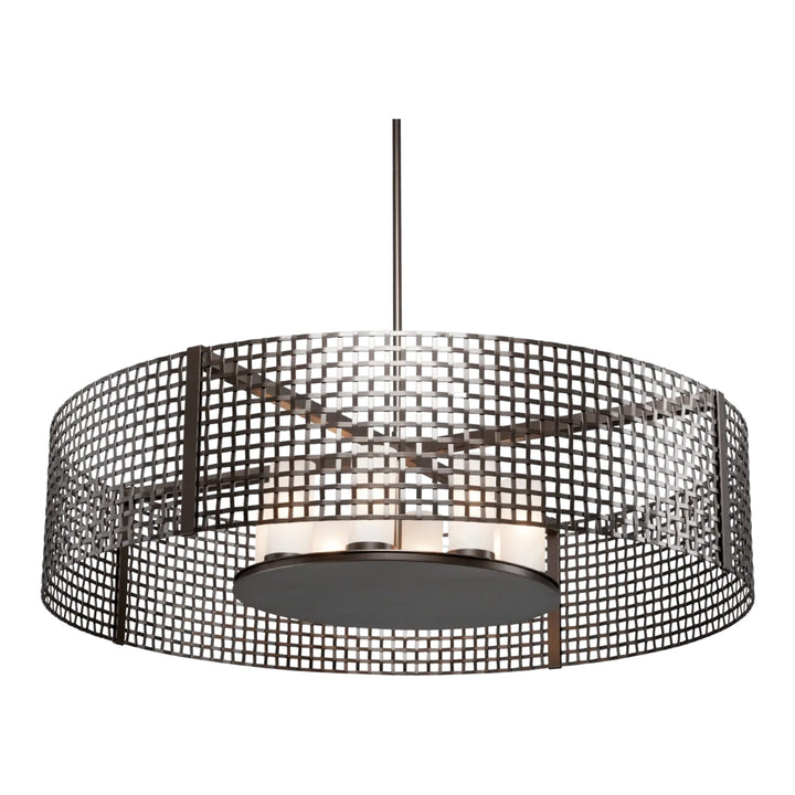 Tweed Drum Chandelier by Hammerton Studio – Large LED in Matte Black