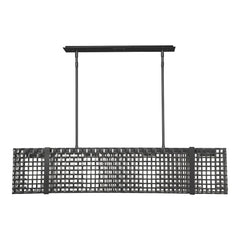 Tweed Linear Chandelier by Hammerton Studio – Medium in Beige Silver