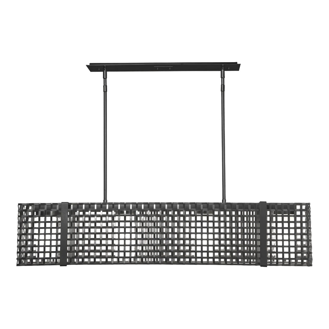 Tweed Linear Chandelier by Hammerton Studio – Medium in Matte Black