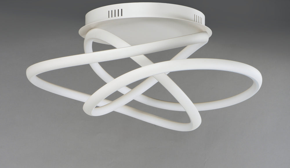 Twisted LED Flush Mount by ET2 Lighting, styled view 1