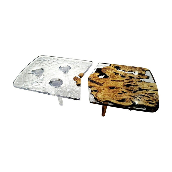 Tyro Olive Wood Wavy Coffee Table Arditi Collection