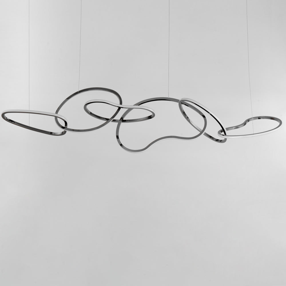 Unity 6-Light LED Pendant by ET2 Lighting, styled view 1