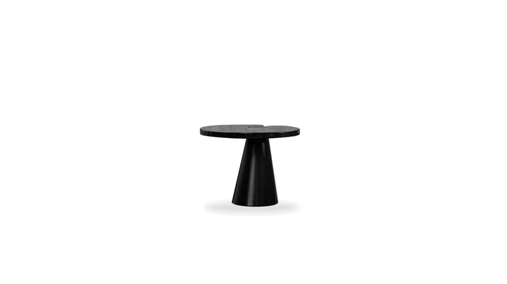 Mobital Acyl End Table, Low, in polished Marquina black marble