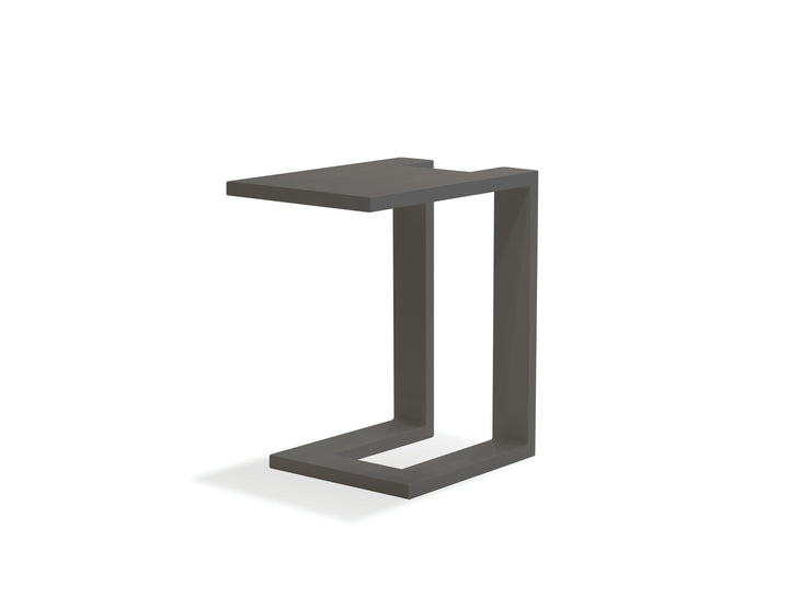 AMBLESIDE End Table in Grey aluminum side table