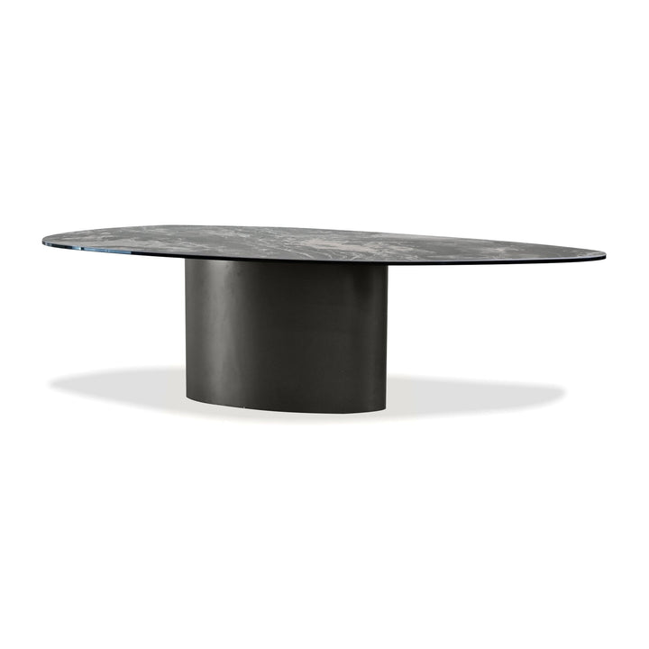 ARGON Coffee Table in Fantasia Marrone Metallo Mobital
