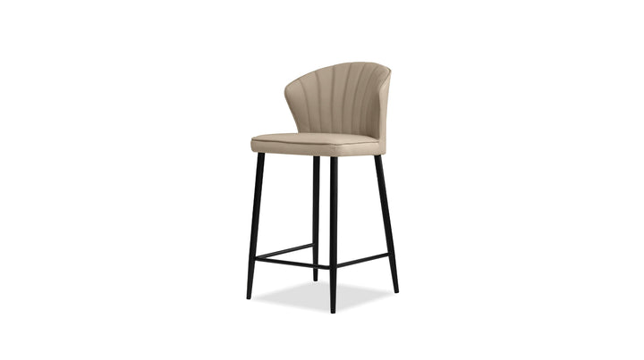 ARIEL Counter Stool in Wheat on white background
