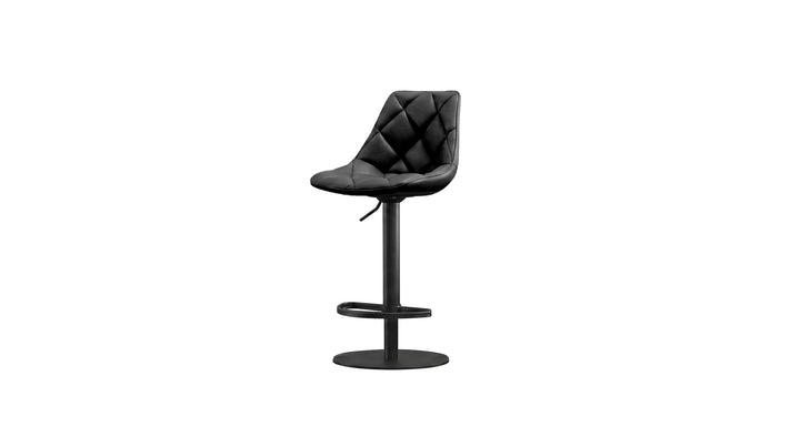 Mobital Bentayga Hydraulic Bar Stool in Onyx Black on white