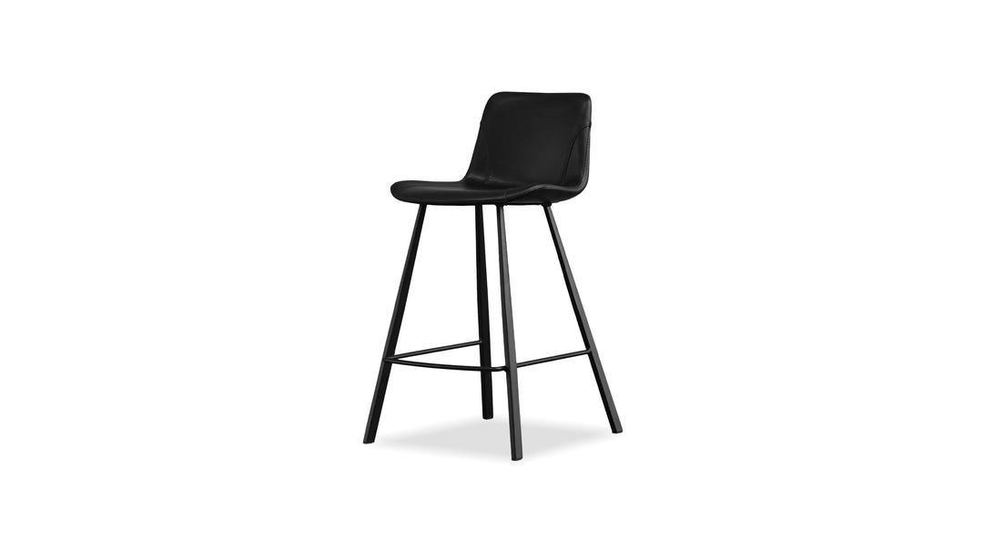 BILLY Counter Stool in Pebbled Black