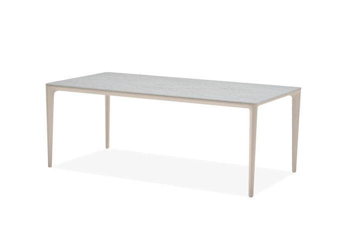 CAYMAN Indoor/Outdoor Dining Table in Travertino 94"