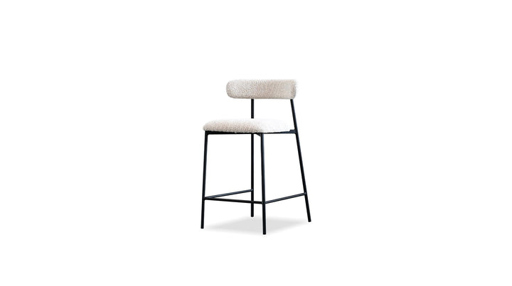 CLEO Counter Stool in Biscuit Beige