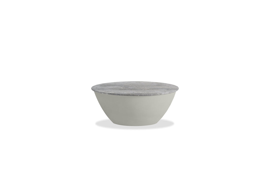 EAVE Coffee Table in Silver Grey Travertine