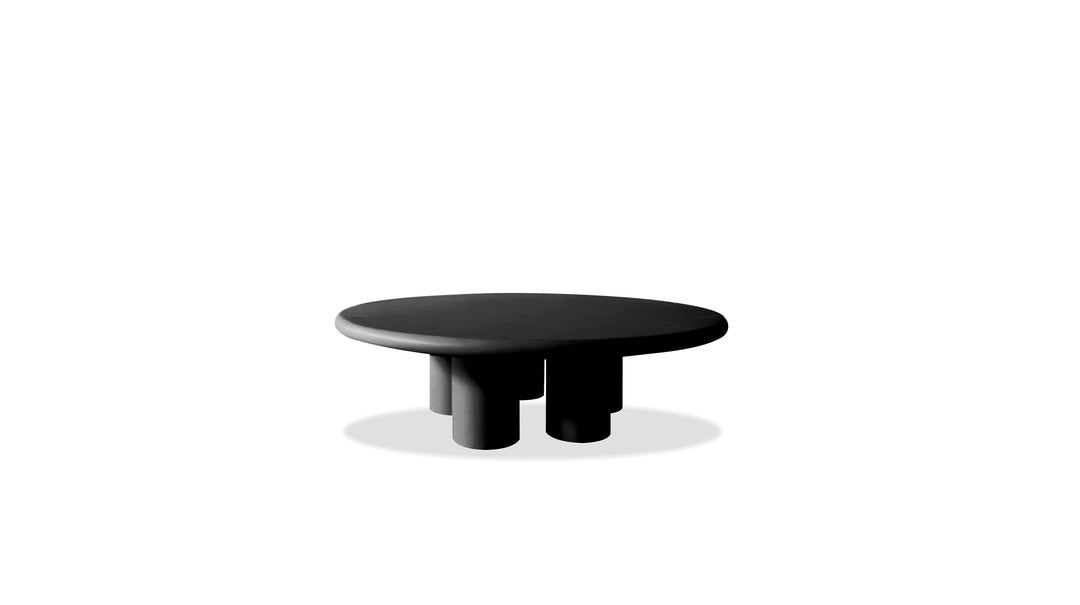 ELEPHANT Coffee Table Round in Dusk Black