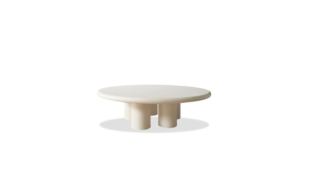 ELEPHANT Coffee Table Round in Ivory Tusk