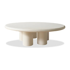 ELEPHANT Coffee Table Round in Ivory Tusk Mobital