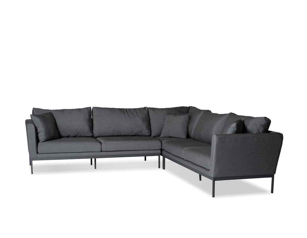 HUNTINGTON Fabric Sectional in Carbon Grey