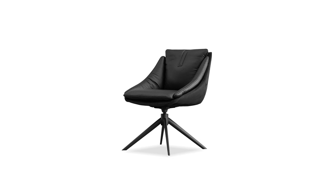 HURACAN Dining Chair in Carbon Alcantara/ Nero Nemesis