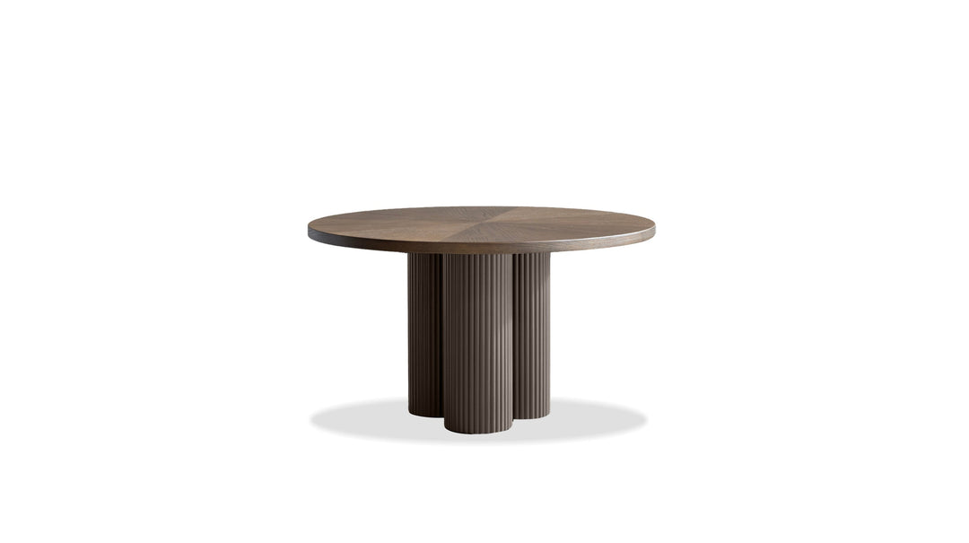 Mobital Ionic 41-inch round dining table in Cafe finish