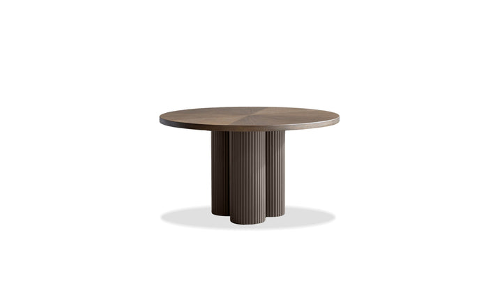 Mobital Ionic 41-inch round dining table in Cafe finish