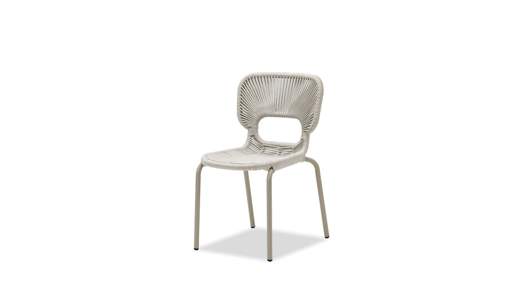 ISCHIA Indoor/Outdoor  Dining Chair in Taupe