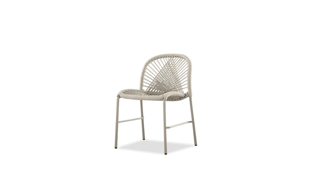 KAMARI Indoor/Outdoor  Dining Chair Stackable in Taupe