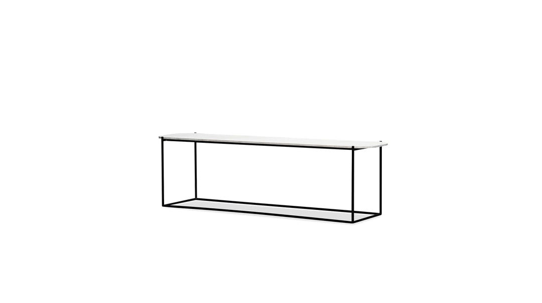 LOLA Sofa Table in Travertino