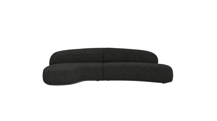 MORITZ Sectional 2-Piece Chaise Facing Left in Licorice Boucle