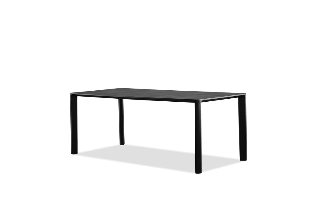 PLANK Dining Table in Black Soot