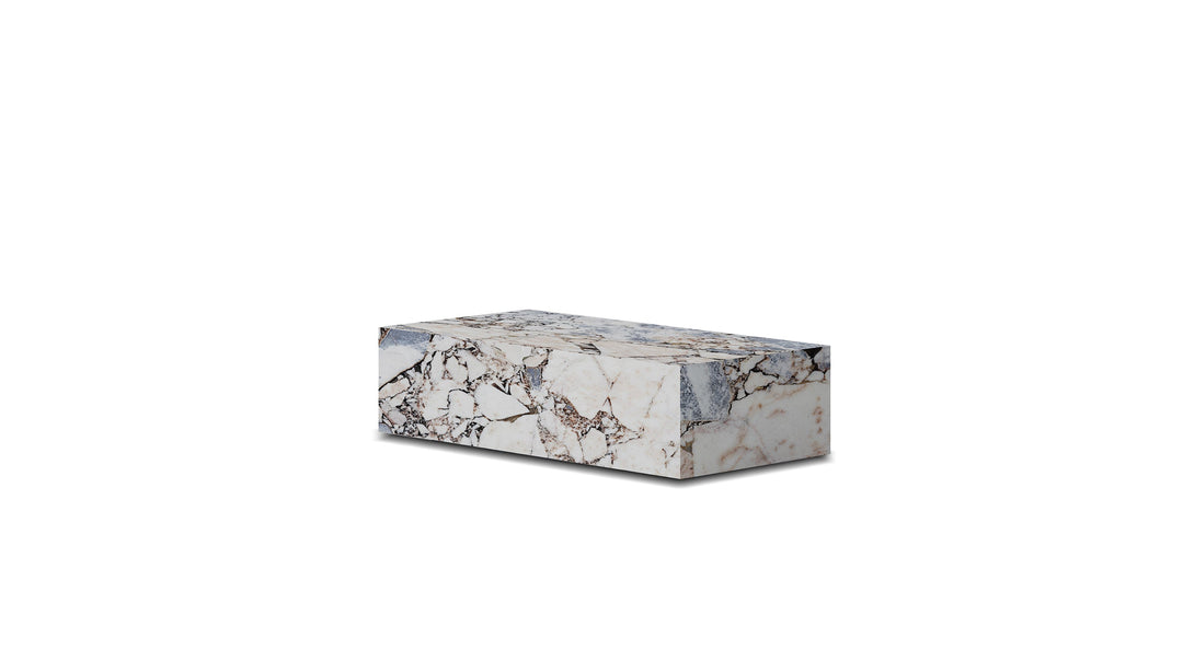 PLINTH Coffee Table Rectangular Calacatta Viola