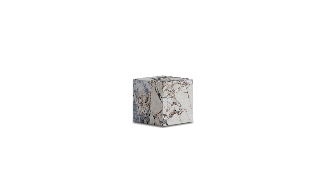 PLINTH End Table Low Calacatta Viola