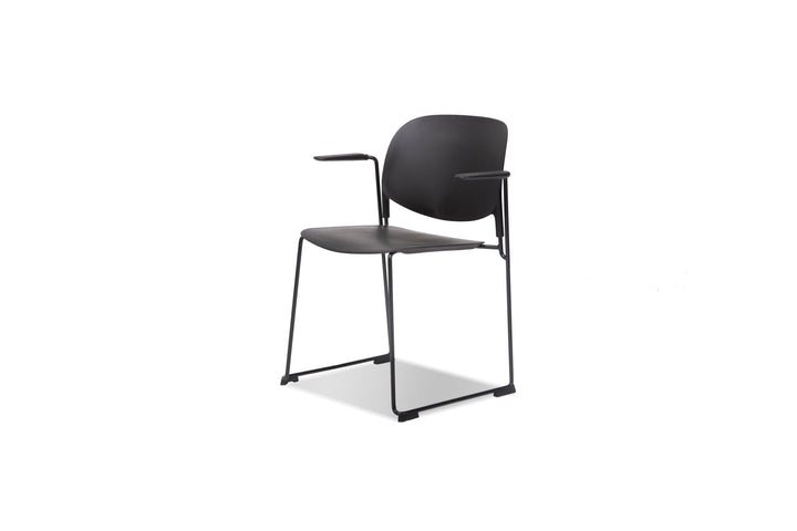 PRINGLE Armchair Stackable in Black