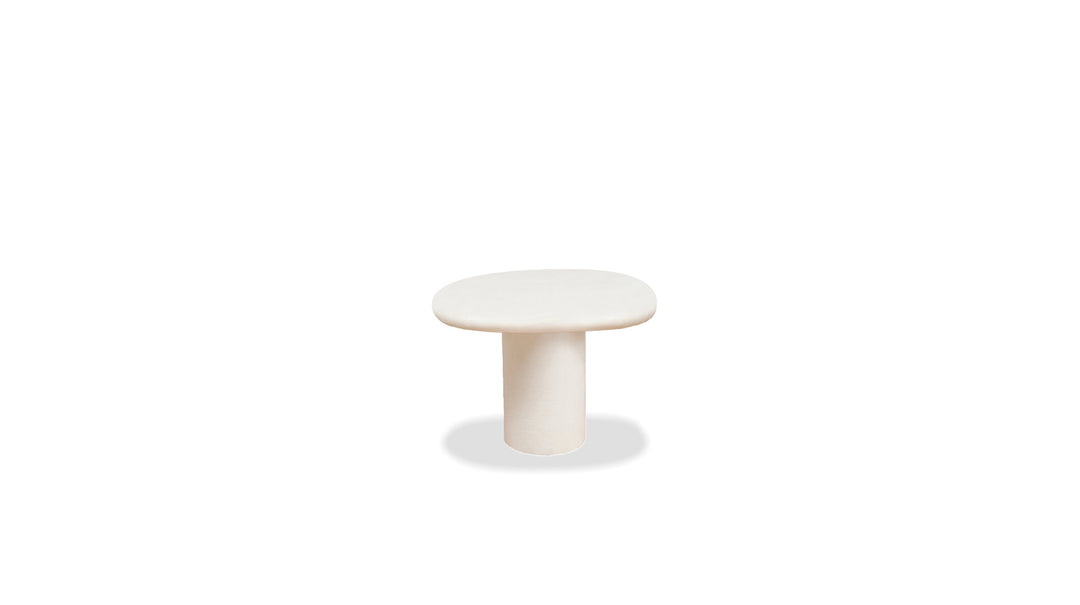 PUDDLE End Table Low in Ivory Tusk