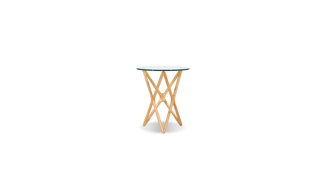 QUASAR End Table Tall in Clear