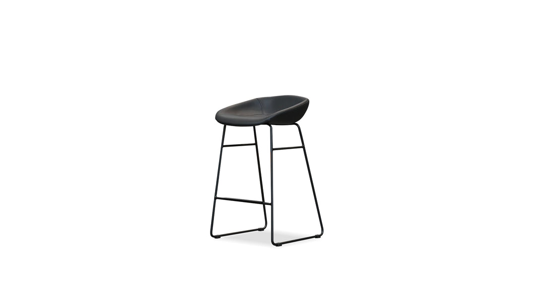 RAFA Counter Stool  in Pebbled Black