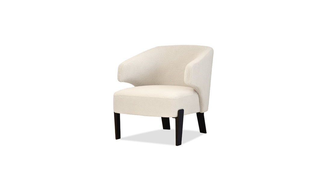 RANCHO Lounge Chair  Cream Teddy fabric