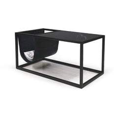 RECEPTION Coffee Table|Magazine Rack in Black Mobital